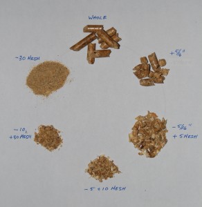 Pellet fragments